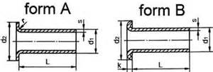 DIN 7340 tubular rivets dimension