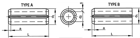 DIN 7346 / ISO 13337 Light Duty Spring Type Straight Pin