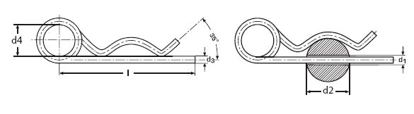 DIN 11024 spring cotter pins