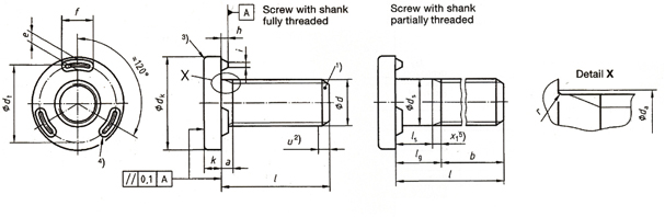 DIN 34817 weld screws