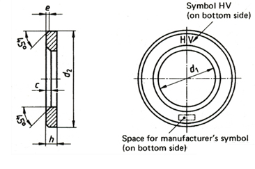 DIN 6916 hardened flat washer