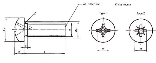 1000 per unit VA Lens screws DIN 7985 4 x 20 mm a2 