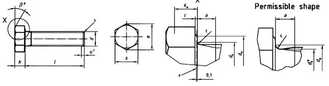 DIN 933 hex head bolt