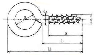 Eye Screws technical drawing